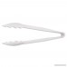 New Star Foodservice 35674 Utility Tong High Heat Plastic Scalloped 9 inch Set of 12 White - B009LMM6QO